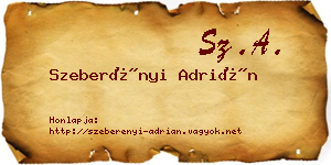 Szeberényi Adrián névjegykártya