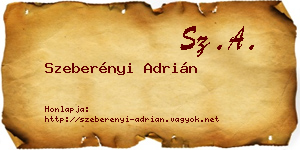 Szeberényi Adrián névjegykártya
